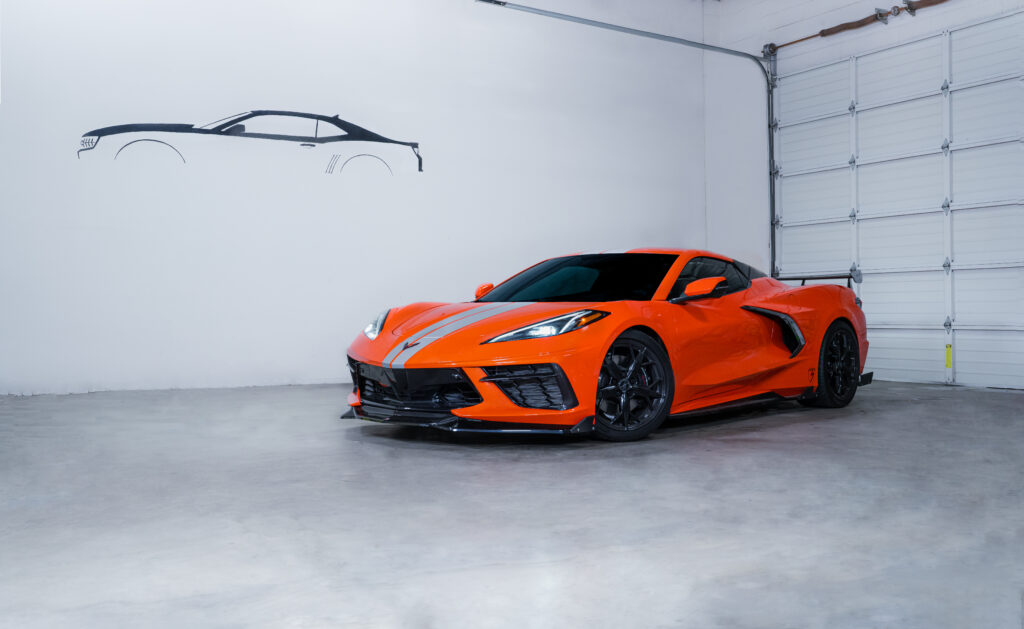 Corvette in red in Auto Obsessionz