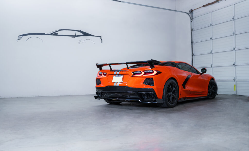 Photo of Corvette in Auto Obsessionz shop